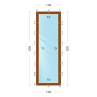 Мягкое окно 100x300 см, для веранды, беседки